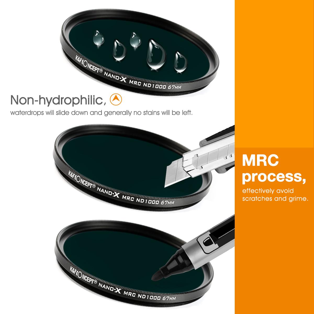 82MM Neutral Density Lens Filter 10 Stops ND 1000 Filter