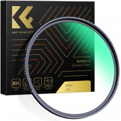 XU05  62mm MCUV Protection Filter with 28 Multi-Layer Coatings HD/Hydrophobic/Scratch Resistant/Ultra-Slim UV Filter for 62mm Camera Lens Nano-X Series