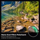 Filtre CPL 67mm Filtre Polarisant Circulaire, 28 Couches de Nano-revêtement - Série Nano-Xcel