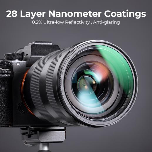 12 Layers Ultra Slim Nano Coating UV Ultraviolet Filter Compatible with 58mm Front Lens Filter 58mm UV Lens Filter UV Protection Filter with Micro Fiber Cleaning Cloth 