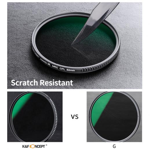 82mm Circular Polarizer Multicoated Glass Filter Microfiber Cleaning Cloth for Pentax K-r CPL