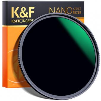 XN25 55mm ND1000 (10 Stop) Fixed ND Filter Neutral Density Lens Filter Multi-Coated Optical Glass, for DSLR Camera