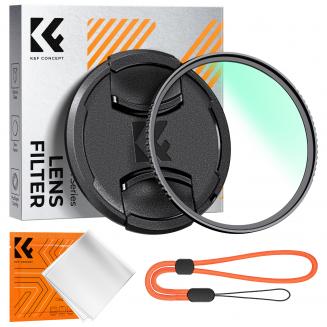 58mm Filtro MCUV in Vetro Ottico Nano-Rivestito + Copriobiettivo + Panno per la Pulizia - Serie Nano-Klear