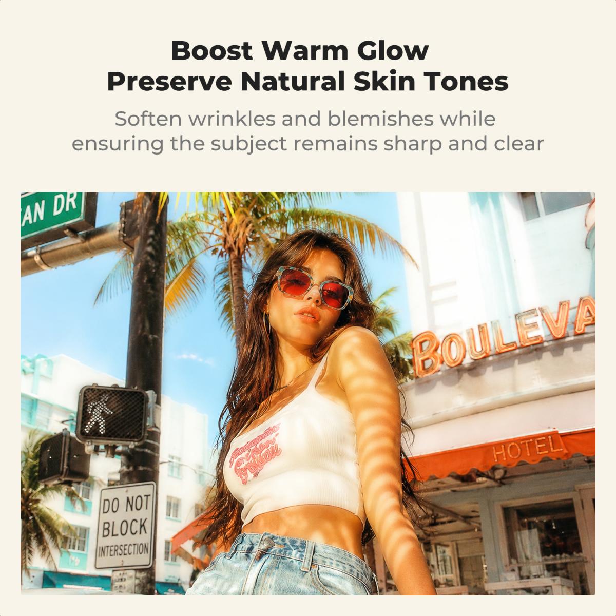 49mm Gold Diffusion 1/2 Filter Mist Soft Glow Warm Highlights Vintage Cinematic Aesthetic Camera Lens Filter Nano-Xcel Series
