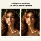 49mm Gold Diffusion 1/2 Filter Mist Soft Glow Warm Highlights Vintage Cinematic Aesthetic Camera Lens Filter Nano-Xcel Series