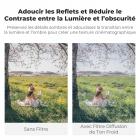 Filtre 1/4" à tonalité froide et flou artistique 82 mm, effet bleu cinématographique, idéal pour les portraits et les vidéos de nuit. Met en valeur les tons bleus froids et réduit le contraste. - Série Nano-Xcel