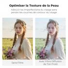 Filtre 1/4" à tonalité froide et flou artistique 82 mm, effet bleu cinématographique, idéal pour les portraits et les vidéos de nuit. Met en valeur les tons bleus froids et réduit le contraste. - Série Nano-Xcel