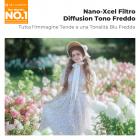 Filtro soft focus da 58 mm a tonalità fredde, filtro per obiettivo con effetto nebbia blu cinematografica per ritratti e video notturni, evidenzia le tonalità blu fredde, riduce il contrasto - Serie Nano-Xcel