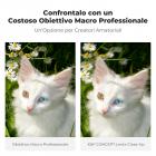 Kit di filtri per primi piani da 58 mm (+1 +2 +4 +10) con vetro ottico HD a 18 strati con rivestimento, set di filtri diottrici per macrofotografia di fiori, insetti e nature morte - Serie Nano-Klear