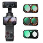 K&F CONCEPT Black Diffusion 1/4 Filter Kit Compatible with Insta360 Luna Ultra, Black-Mist 1/4 Filter with Magnetic Mount, Creates a Cinematic Soft Glow and Atmospheric Mood