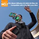 K&F CONCEPT Black Diffusion 1/4 Filter Kit Compatible with Insta360 Luna Ultra, Black-Mist 1/4 Filter with Magnetic Mount, Creates a Cinematic Soft Glow and Atmospheric Mood