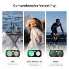 K&F CONCEPT Black Diffusion 1/4 Filter Kit Compatible with Insta360 Luna Ultra, Black-Mist 1/4 Filter with Magnetic Mount, Creates a Cinematic Soft Glow and Atmospheric Mood