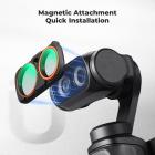 K&F CONCEPT Black Diffusion 1/4 Filter Kit Compatible with Insta360 Luna Ultra, Black-Mist 1/4 Filter with Magnetic Mount, Creates a Cinematic Soft Glow and Atmospheric Mood
