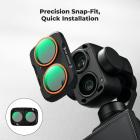 K&F CONCEPT 16-Pack Filter Kit Compatible with DJI Osmo Pocket 4P | Filter with Snap-fit Mount, Optical Glass, Ultra-Slim, Stowable for Vlog & Shooting, FD172