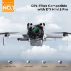 K&F CONCEPT Circular Polarizers CPL Filter Compatible with DJI Mini 5 Pro, Drone CPL Anti-Glare Filter with 28 Multi-Coated HD Optical Glass