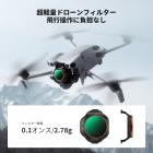 K&F CONCEPT 可変NDフィルター DJI Mini 5 Pro対応、ND2-32 1-5ストップ マルチコートHD光学ガラス 軽量ドローンカメラレンズアクセサリー 空撮ビデオ録画用