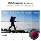 K&F CONCEPT 可変NDフィルター DJI Mini 5 Pro対応、ND32-512 5-9ストップ マルチコートHD光学ガラス 軽量ドローンカメラレンズアクセサリー 空撮ビデオ録画用