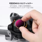 K&F CONCEPT 可変NDフィルター DJI Mini 5 Pro対応、ND32-512 5-9ストップ マルチコートHD光学ガラス 軽量ドローンカメラレンズアクセサリー 空撮ビデオ録画用