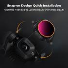 K&F CONCEPT Variable ND Filter Compatible with DJI Mini 5 Pro, ND32-512 5-9 Stops Multicoated HD Optical Glass Lightweight Drone Camera Lens Accessories for Aerial Photography Video Recording