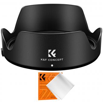 K&F Concept Canon EW78F bayonet hood with a vacuum cleaning cloth *1, suitable for RF 24-240 mm F4-6.3 lens