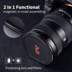 52mm Magnetic Metal Lens Cap 2-in-1