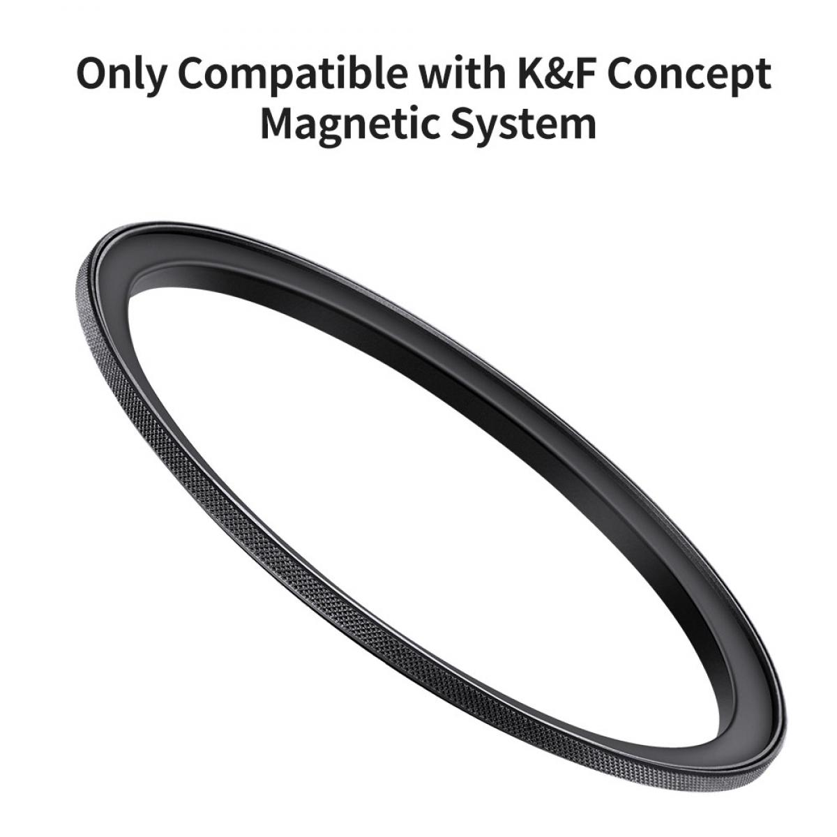 62mm-77mm磁気レンズフィルターアダプターリング - K&F Concept
