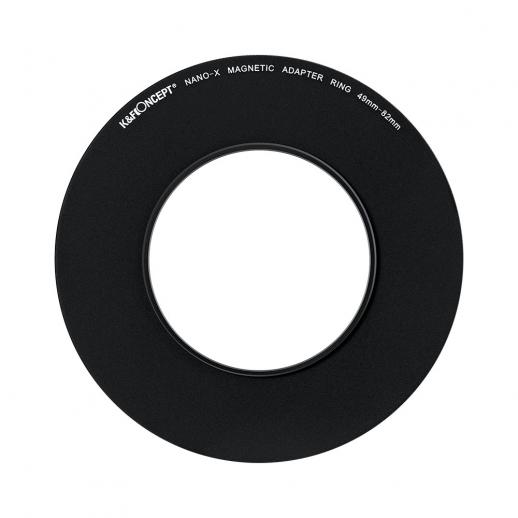 Anel adaptador de filtro de lente magnética de 49 mm a 82 mm