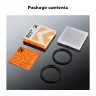 52-77mm Step Up Ring Aviation-grade Aluminum Filter Adapter Ring 2-pack with a Cleaning Cloth