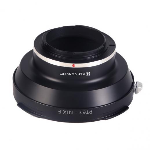 Pentax 67 レンズマウントアダプターのNikon F カメラ