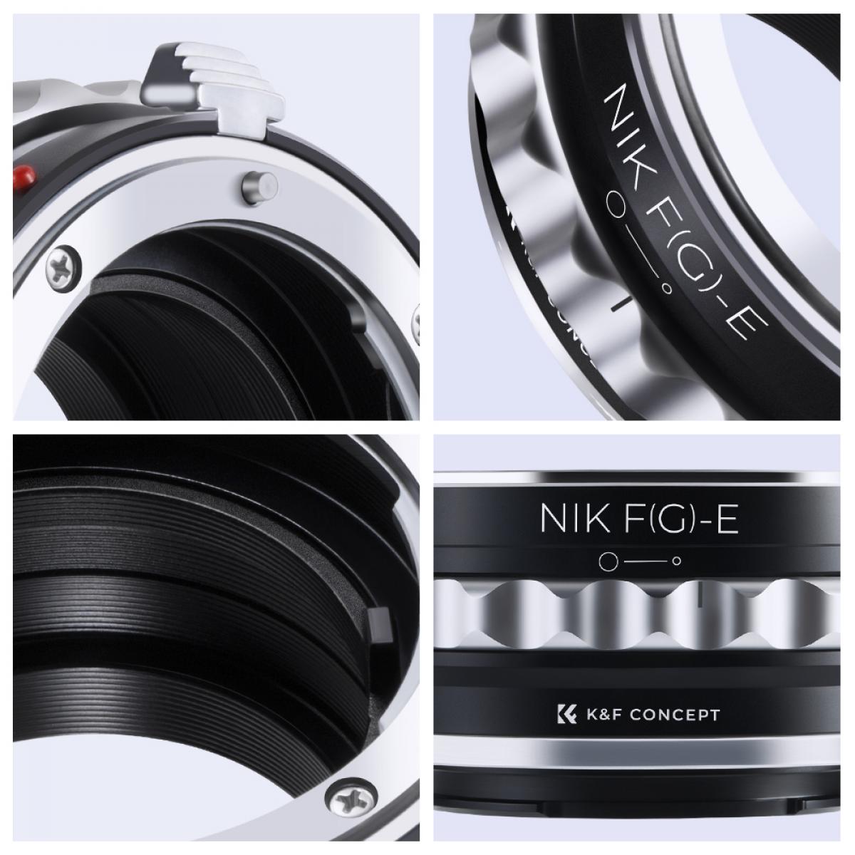 K&F M18101 Nikon G/F/AI/AIS/D Lenses to Sony E Lens Mount Adapter