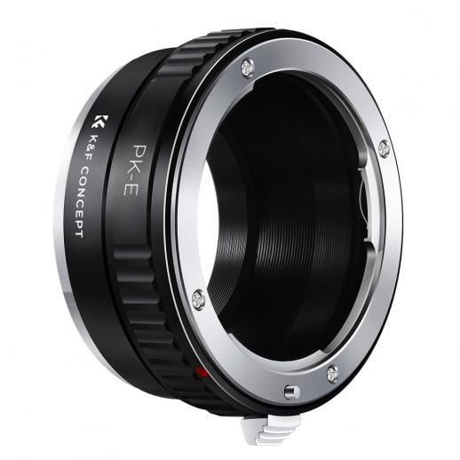 Lentes Pentax K para adaptador de montagem de lente Sony E K&F Concept M17101