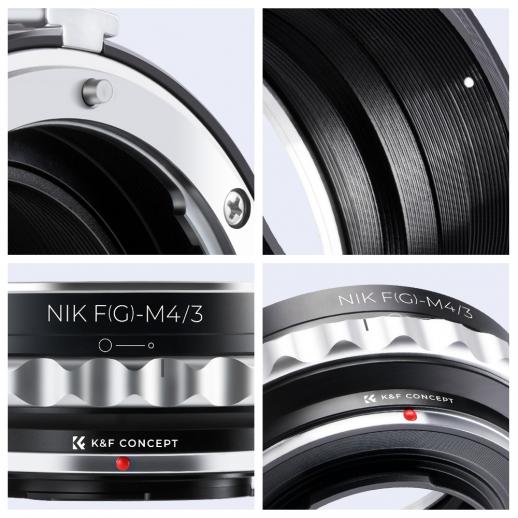 Urth x Gobe Lens Mount Adapter: Compatible with Nikon F Lens to Micro Four Thirds M4/3 G-Type Camera Body