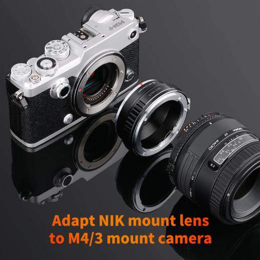 Nikon F レンズマウントアダプターのM4/3 カメラ NIKF-M43