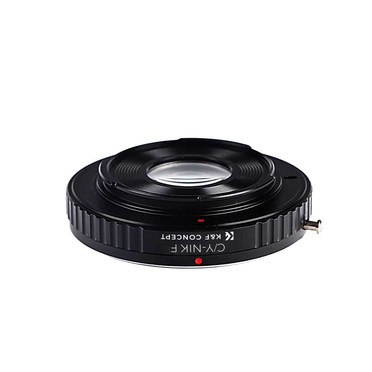 Aazon.co : K&ap;F Concept Adapter with Glass for Contax Yashica ount