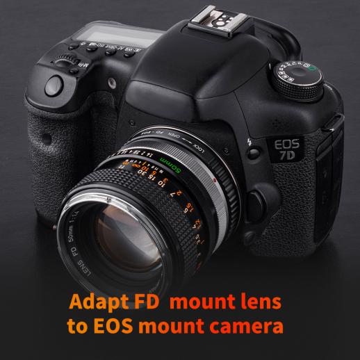 Canon FD レンズマウントアダプターのCanon EOS EF カメラ - Ku0026F Concept