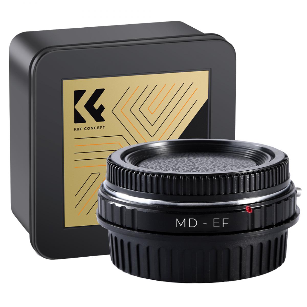 Minolta MD MC Lenses to Canon EF Lens Mount Adapter with Optic Glass K&F Concept M12131 Lens Adapter