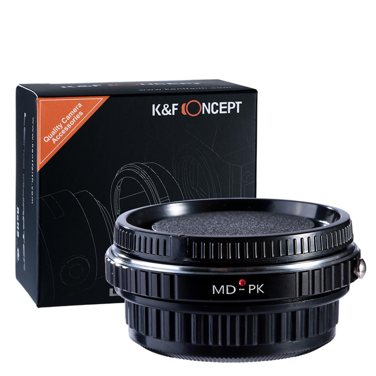 Minolta MD Lenses to Pentax K Lens Mount Adapter with Optic Glass K&F Concept M15221 Lens Adapter