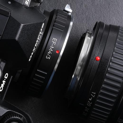 K&F concepto Adaptador para Canon EOS EF Fe/S Monte Lente Micro 4/3 Adaptador de montaje