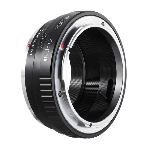 Adaptador de montagem de lente sem espelho Canon FD para Fujifilm FX Mount Adaptador de montagem de lente K&F Concept