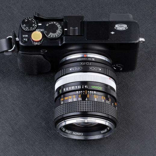 Canon FD Lens to Fujifilm FX Mount Mirrorless Camera Adapter K&F Concept  Lens Mount Adapter
