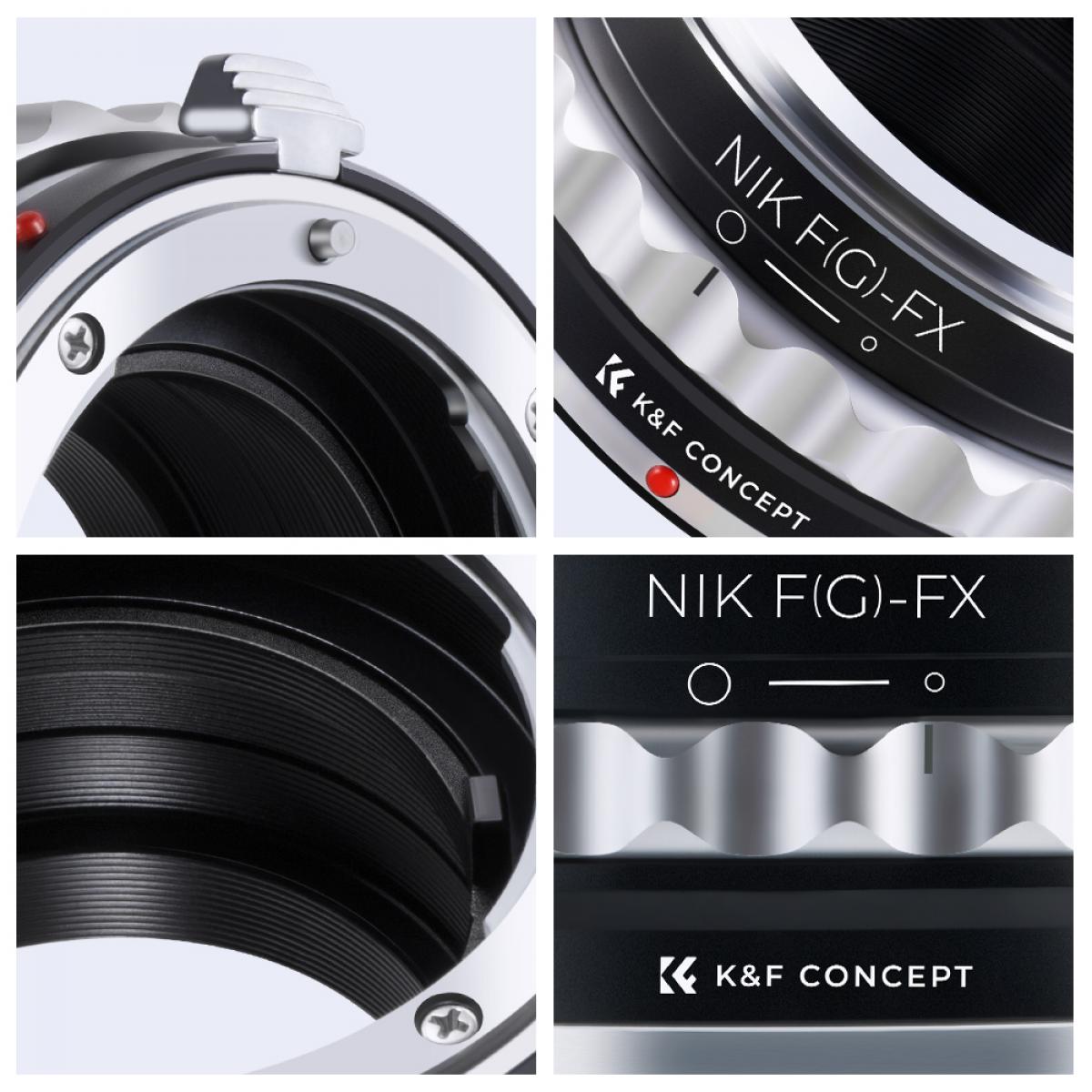 K&F M18111 Nikon G/F/AI/AIS/D Lenses to Fuji X Lens Mount Adapter