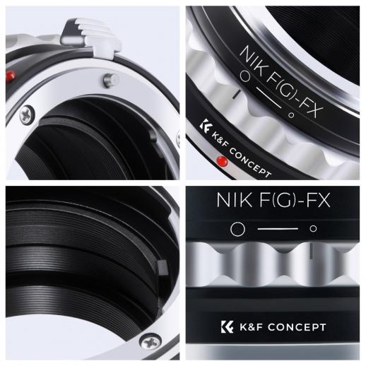 K&F Concept AI G AF-S Mount Lens to Fuji FX X-Pro1 XT4 X-M1 X-A1 X