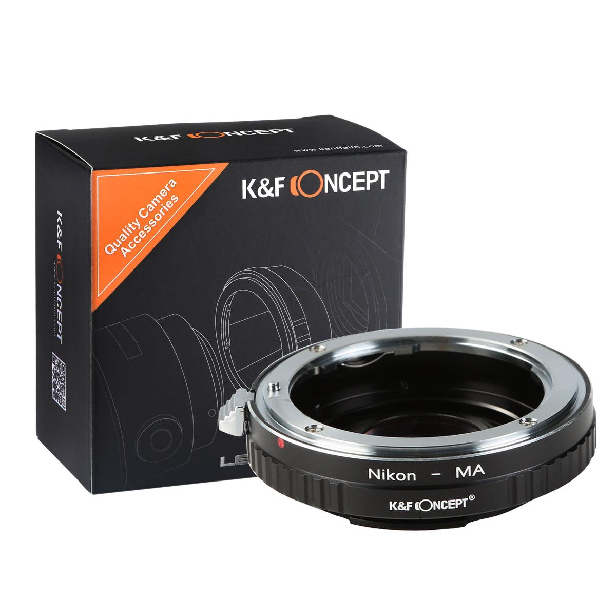 Nikon F Lenses to Sony A Lens Mount Adapter with Optic Glass K&F Concept M11331 Lens Adapter