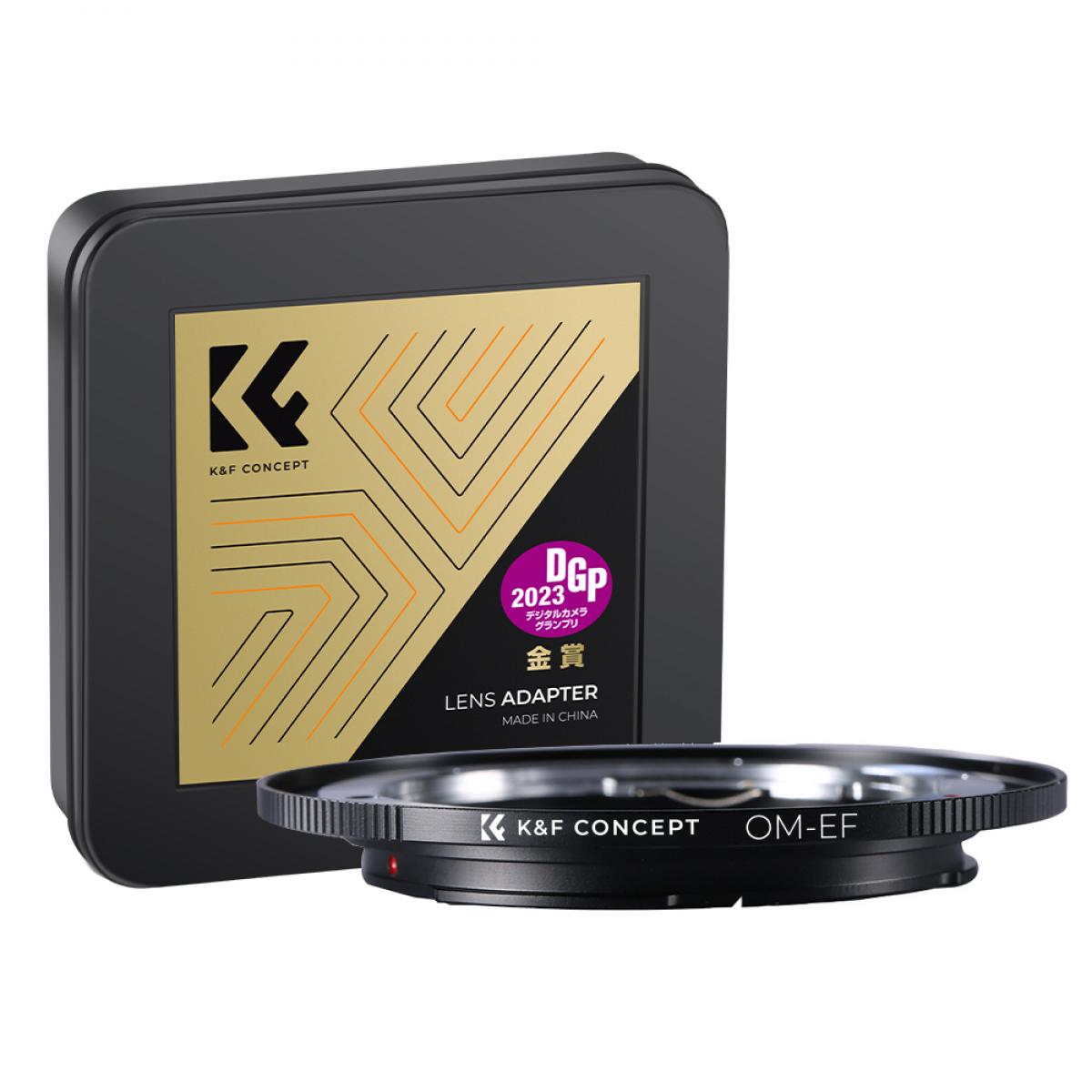 Lentes Olympus OM a adaptador de montura de lente Canon EF K&F Concept M16131 Adaptador de lente
