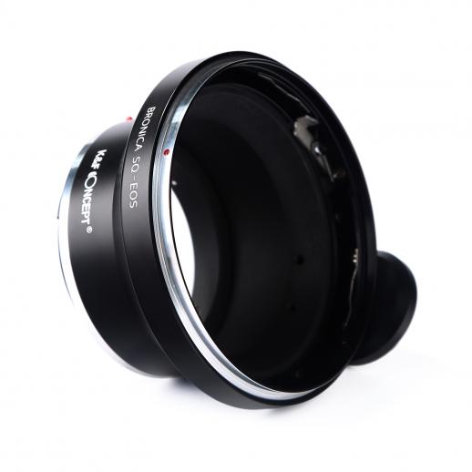 Lentes Bronica SQ para adaptador de montagem de lente Canon EOS K&F Concept M31131 Adaptador de lente