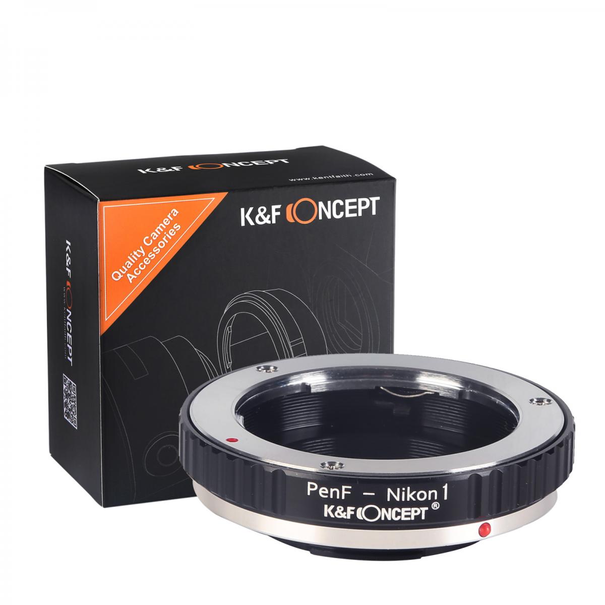 Olympus Pen-F Lenses to Nikon 1 Lens Mount Adapter K&F Concept M43201 Lens Adapter