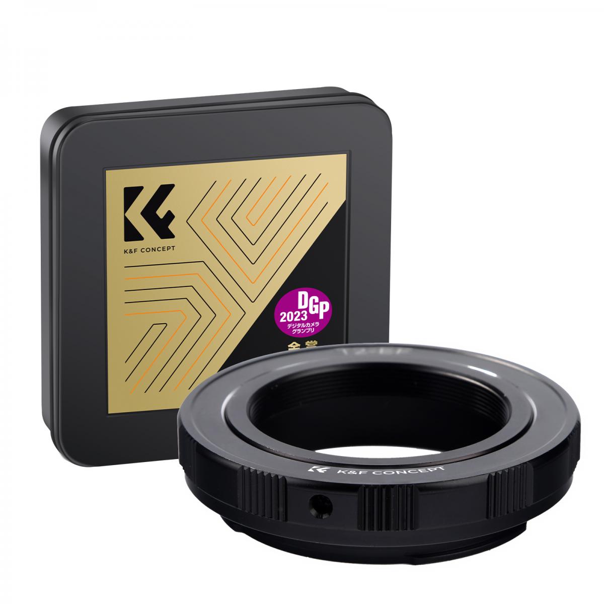 K&F Concept M28131 T2 Lenses to Canon EOS EF Lens Mount Adapter K&F Concept