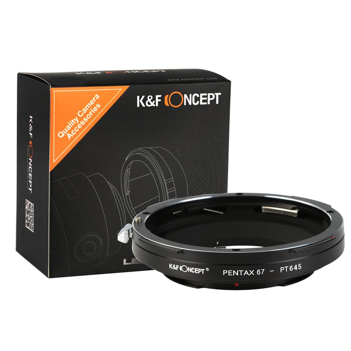 K&F Concept M45341 Pentax 67 Lenses to Pentax 645 Lens Mount Adapter
