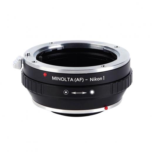 Lentes Minolta A/Sony A para Nikon 1 Adaptador de montagem de lente K&F Concept M22202 Adaptador de lente