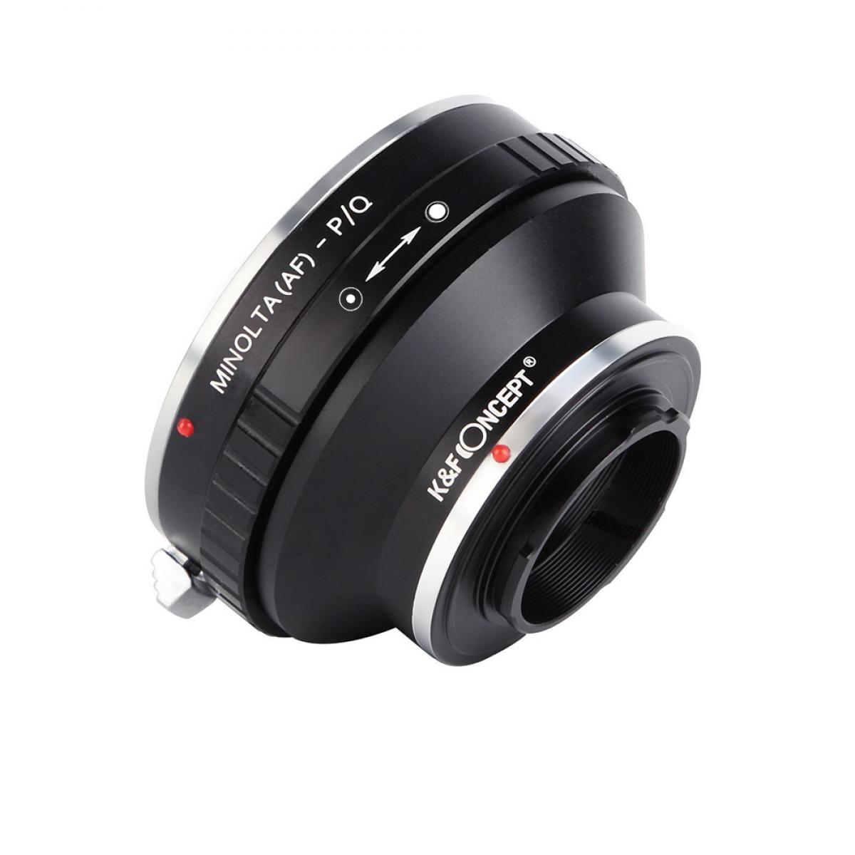 Lentes Minolta A / Sony A a adaptador de montura de lente Pentax Q Adaptador de lente K&F Concept M22161